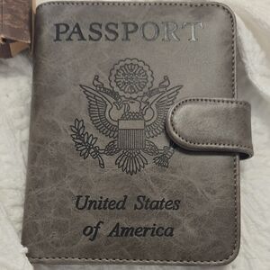 Gray Passport Holder